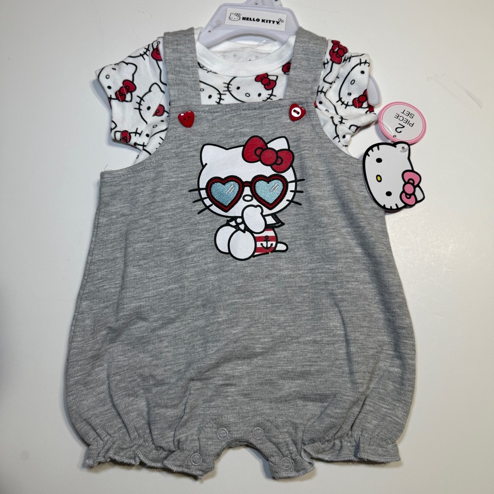 HELLO KITTY 2PC SET 6 MONTHS
